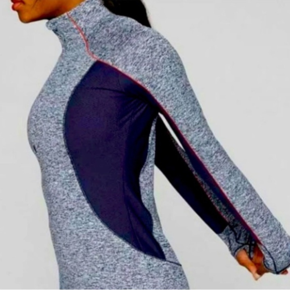 ATHLETA GRAY/BLUE ATHLETIC WOMEN’S SWEATER SIZE M